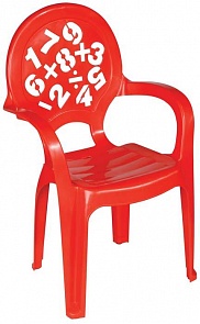 Стул для детей Baby Armchair с цифрами на спинке (Pilsan, 3412plsn)